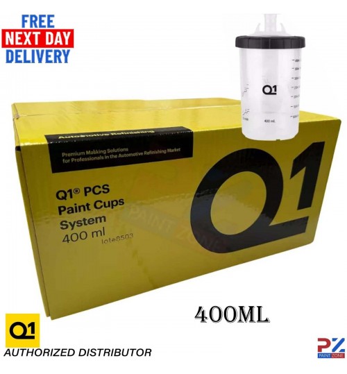 Q1 PCS Paint Cup System 400ML 125M - Pack of 50